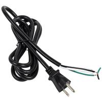 Task Lighting 6' Black Electrical 18/3 SJT Cord